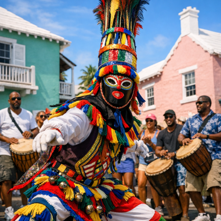 Bermuda’s Gombey: Pink Sand and a Masked Dance Tradition Unlike Anywhere Else