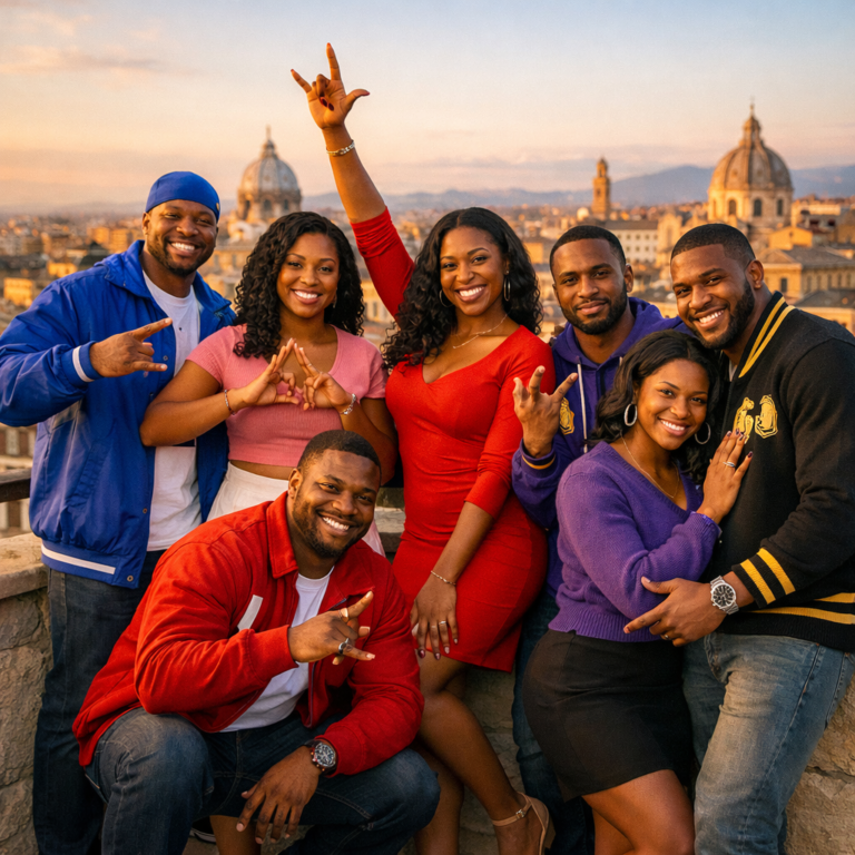 Divine Nine Abroad: How Black Greek Letter Organizations Are Taking International Trips